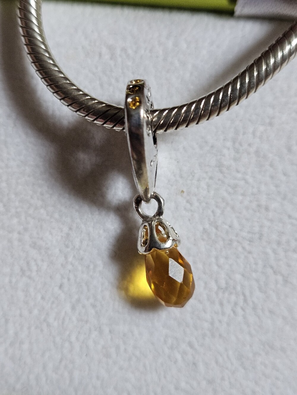 Chamilia Briolette Umber Swarosvki Crystal Dangle Charm ✨️